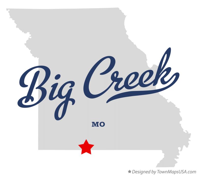 Map of Big Creek Missouri MO
