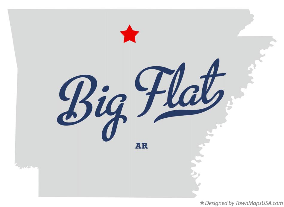 Map of Big Flat Arkansas AR
