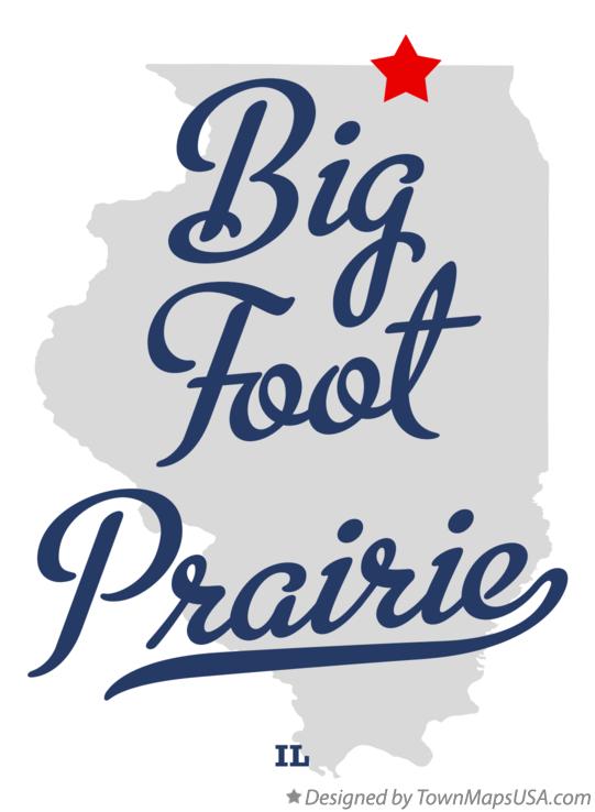 Map of Big Foot Prairie Illinois IL