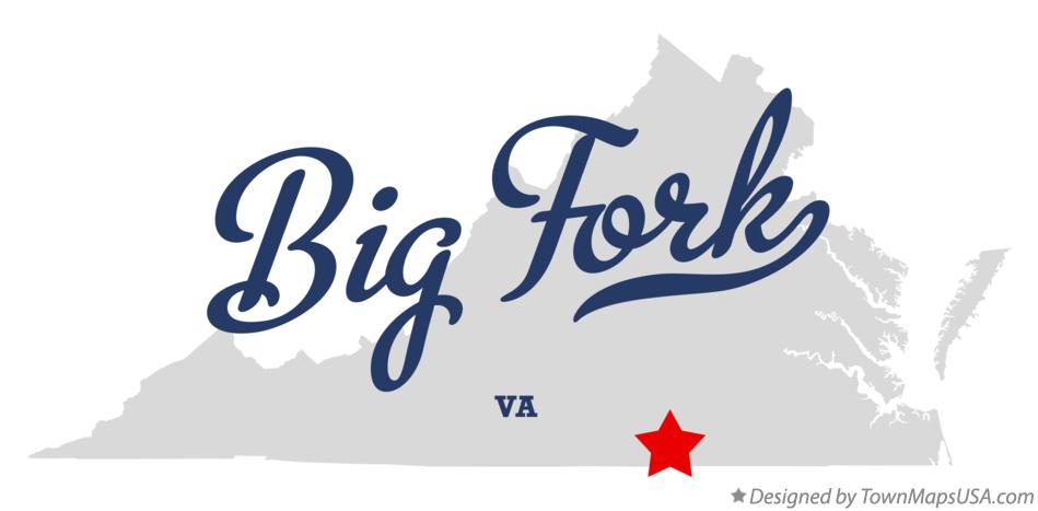 Map of Big Fork Virginia VA