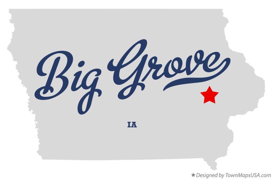 Map of Big Grove Iowa IA