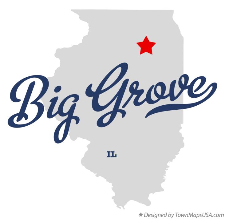Map of Big Grove Illinois IL