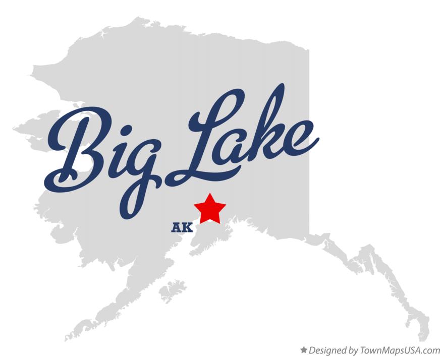 Map of Big Lake Alaska AK