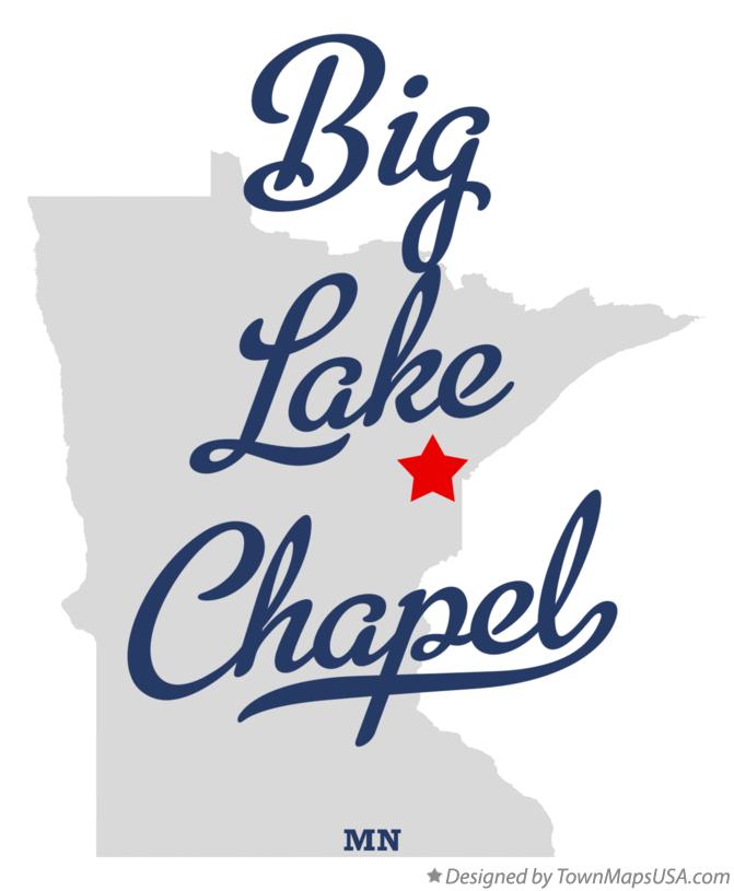 Map of Big Lake Chapel Minnesota MN