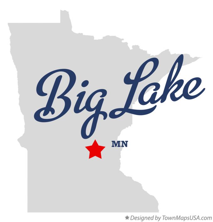 Map of Big Lake Minnesota MN