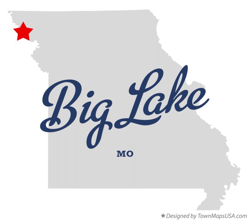 Map of Big Lake Missouri MO