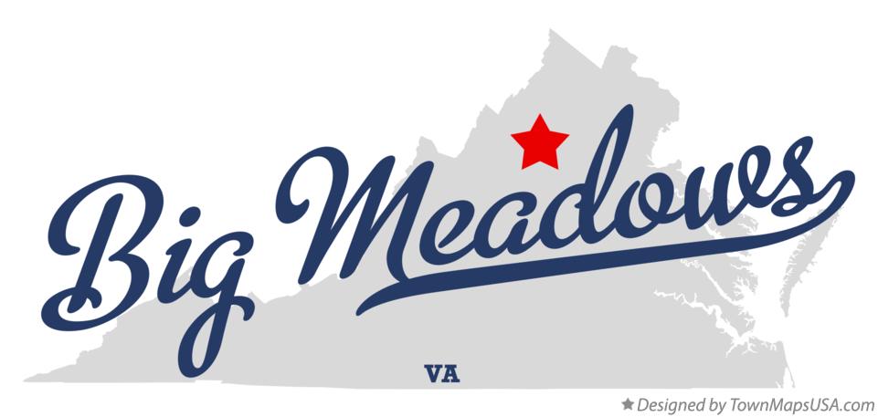 Map of Big Meadows Virginia VA