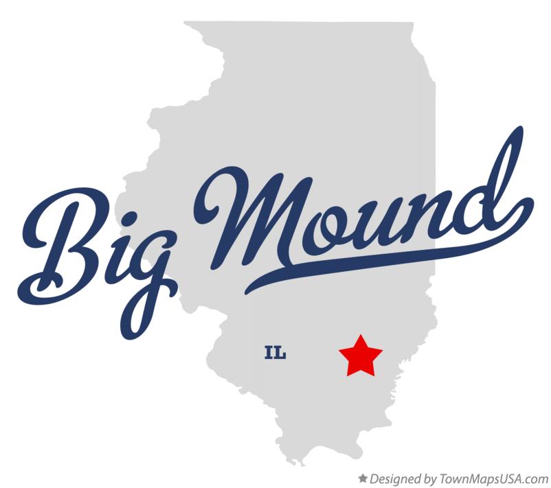 Map of Big Mound Illinois IL