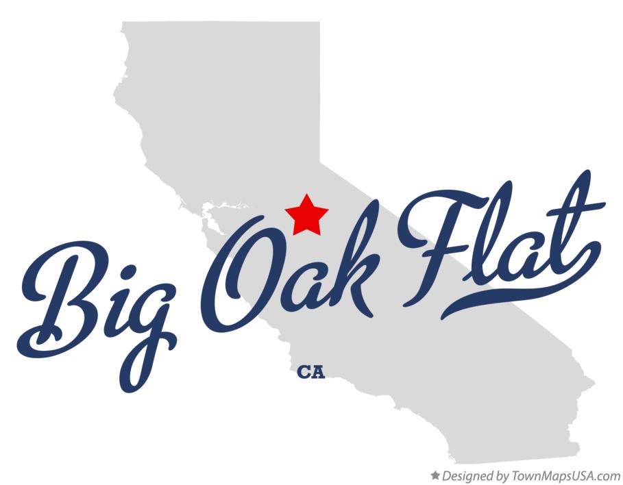 Map of Big Oak Flat California CA