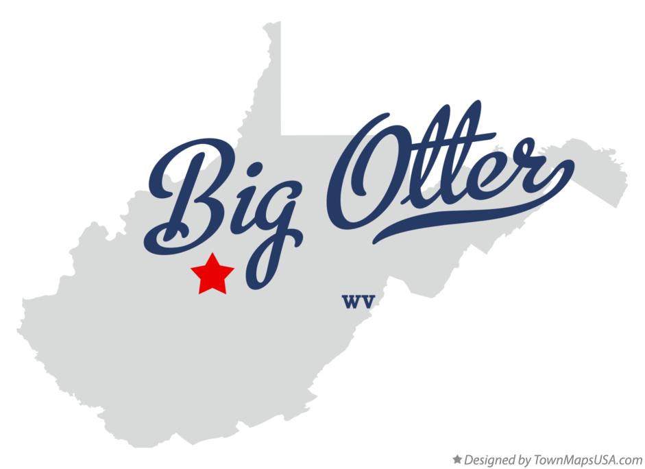 Map of Big Otter West Virginia WV