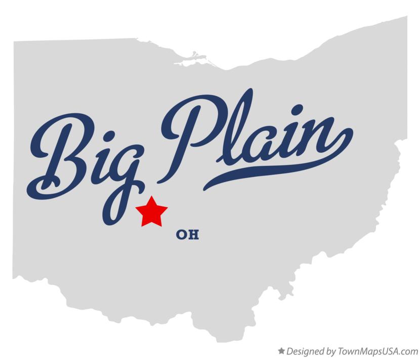 Map of Big Plain Ohio OH