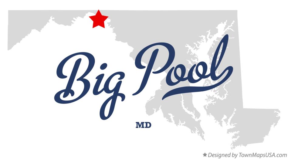 Map of Big Pool Maryland MD