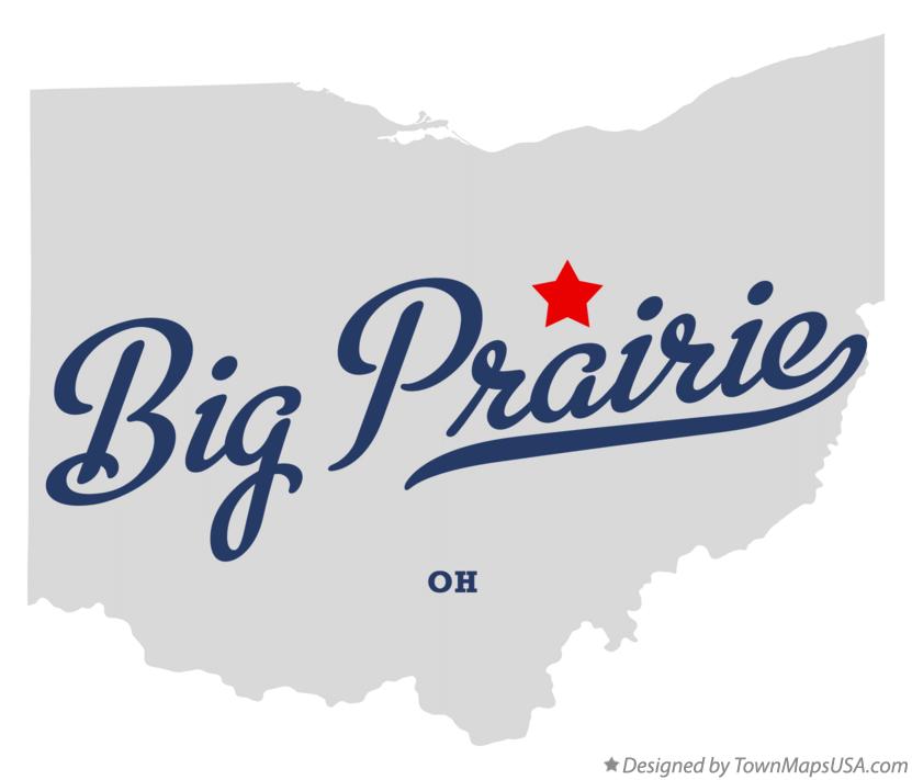 Map of Big Prairie Ohio OH