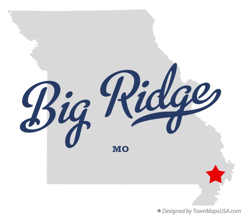 Map of Big Ridge Missouri MO