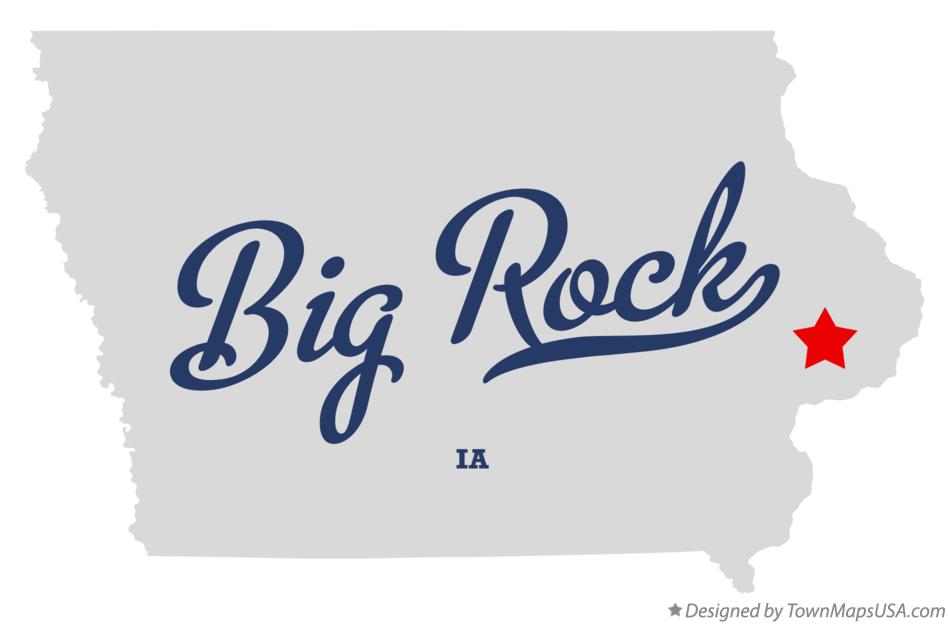 Map of Big Rock Iowa IA