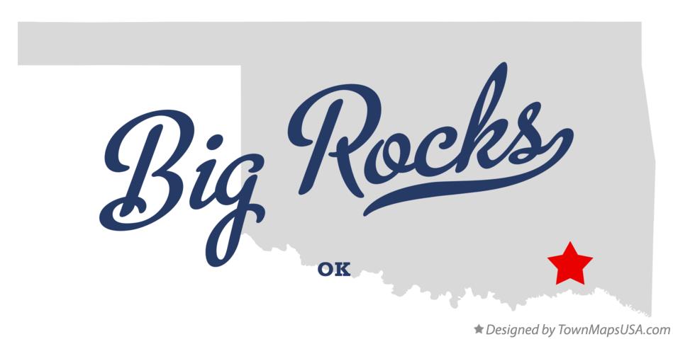 Map of Big Rocks Oklahoma OK