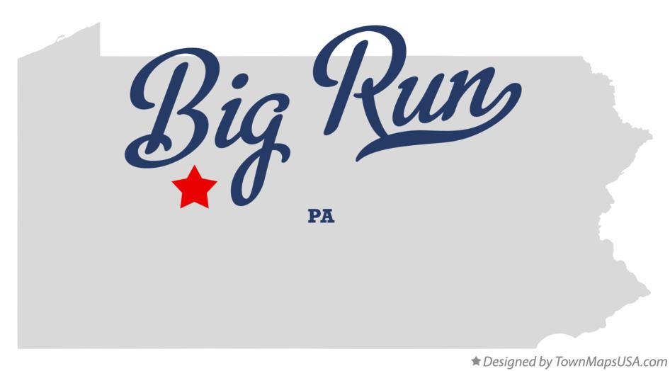 Map of Big Run Pennsylvania PA