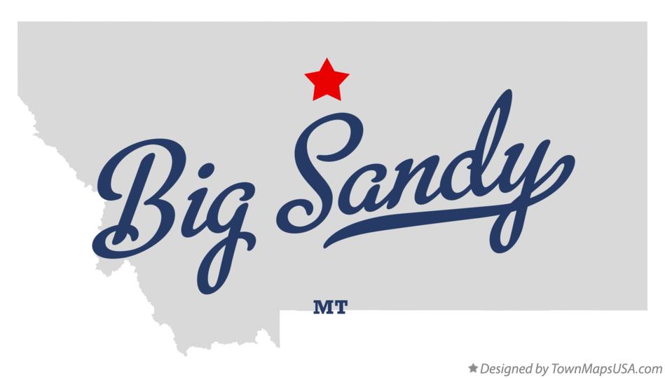 Map of Big Sandy Montana MT