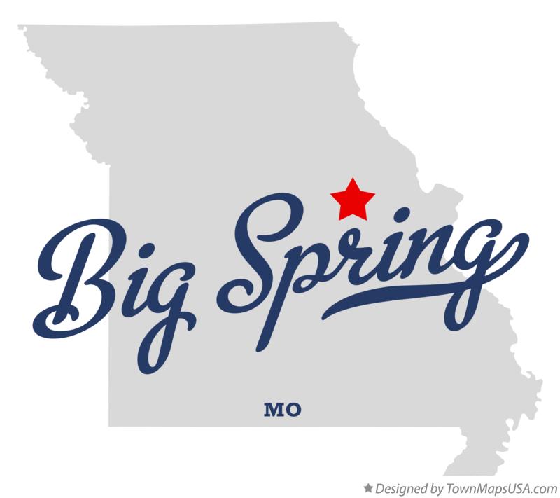 Map of Big Spring Missouri MO