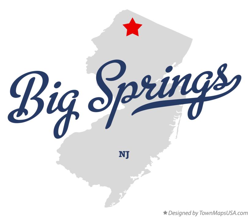 Map of Big Springs New Jersey NJ