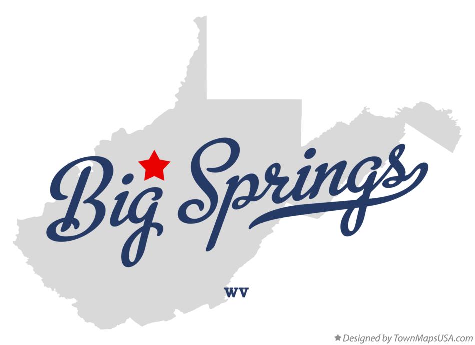Map of Big Springs West Virginia WV