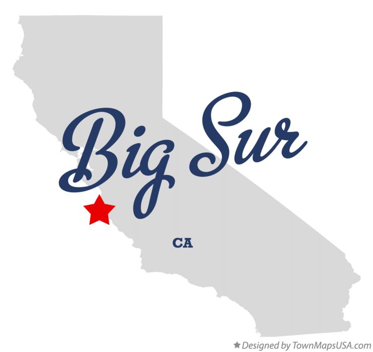 Map of Big Sur California CA