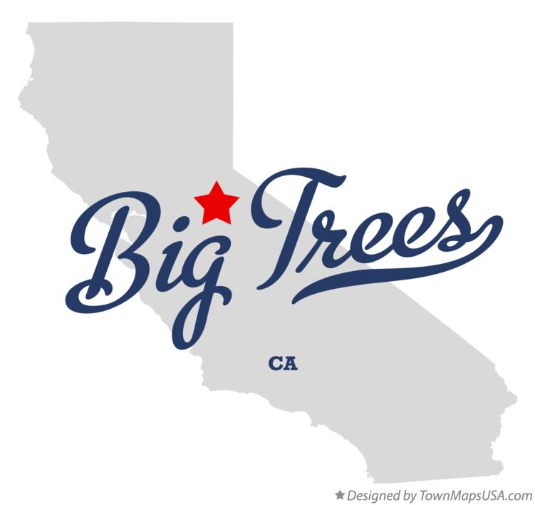 Map of Big Trees California CA