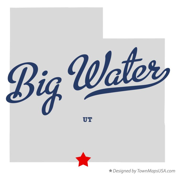 Map of Big Water Utah UT