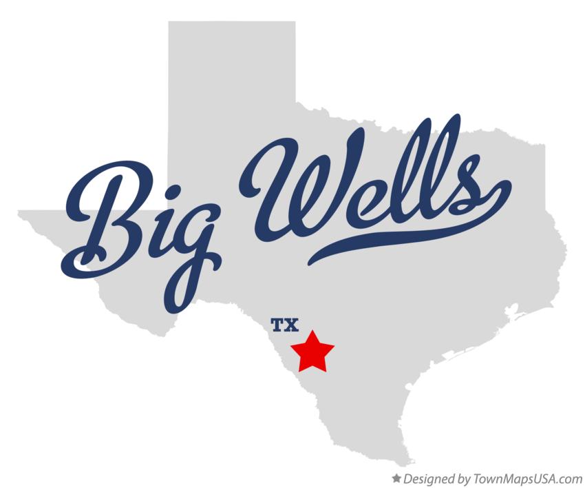 Map of Big Wells Texas TX