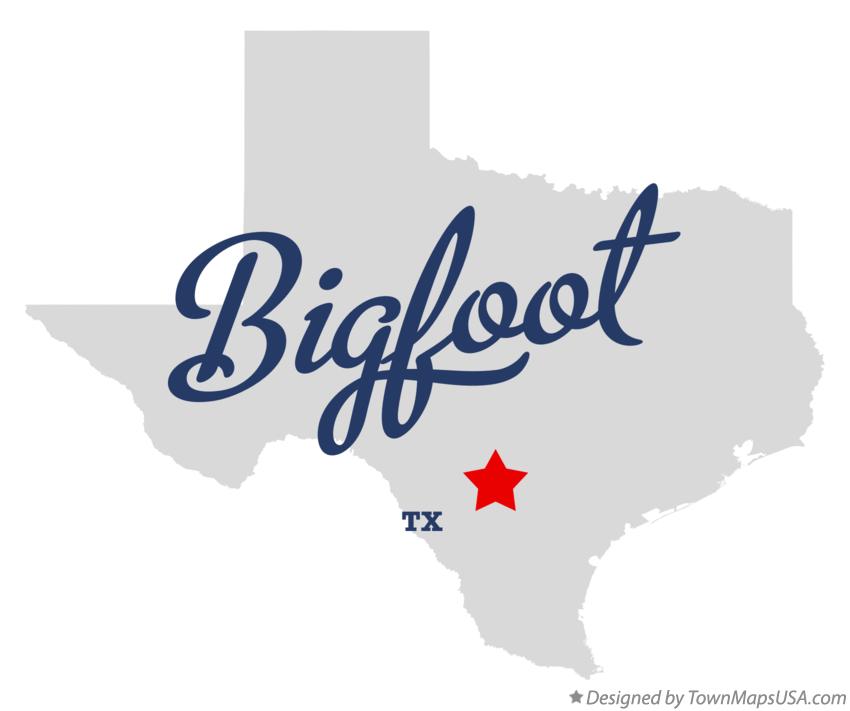 Map of Bigfoot Texas TX