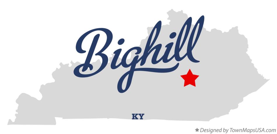 Map of Bighill Kentucky KY
