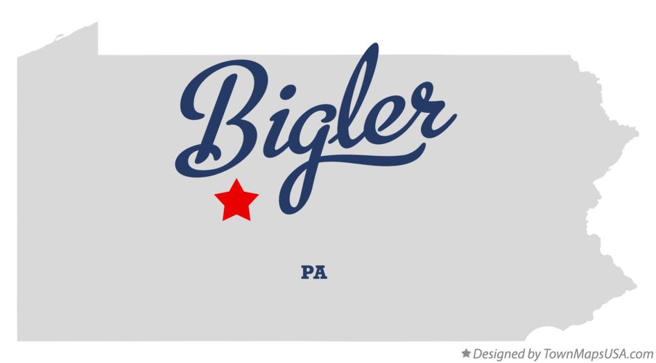 Map of Bigler Pennsylvania PA