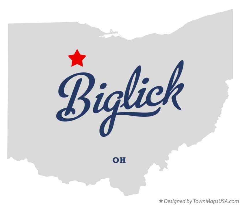 Map of Biglick Ohio OH