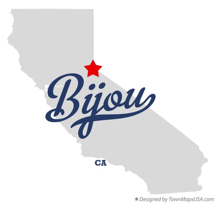 Map of Bijou California CA
