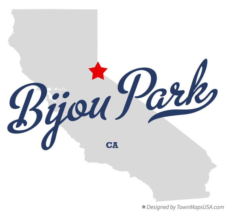 Map of Bijou Park California CA