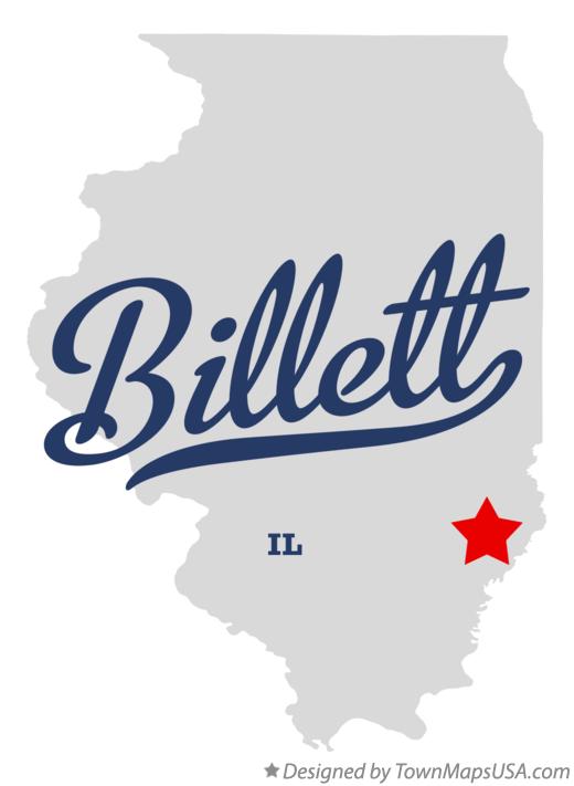 Map of Billett Illinois IL