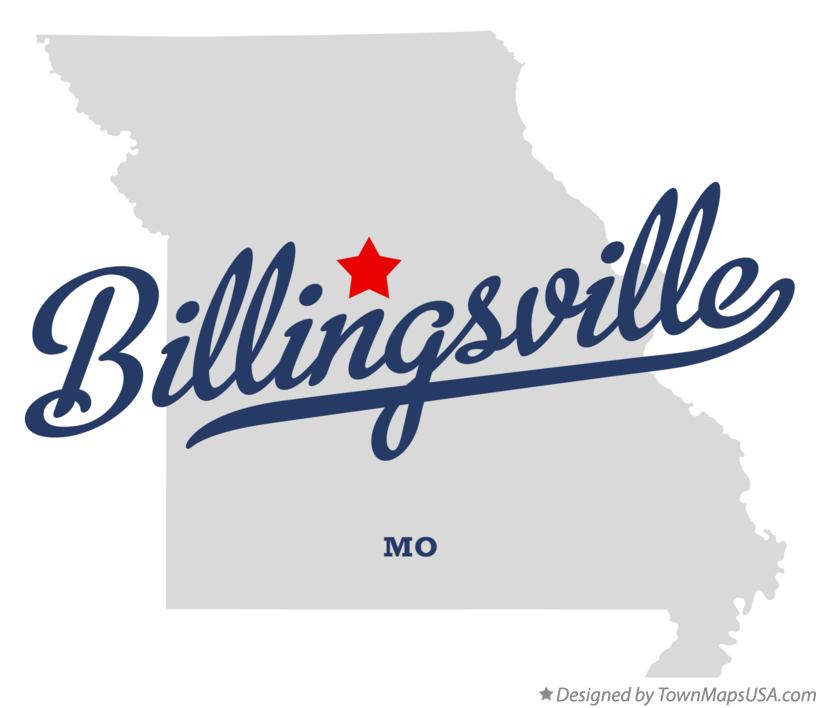 Map of Billingsville Missouri MO