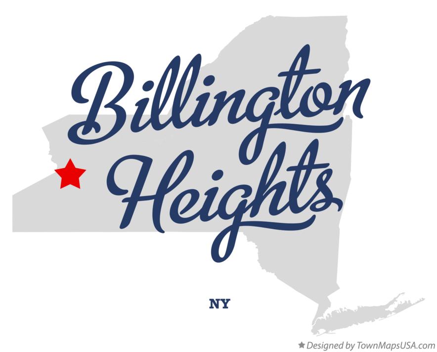 Map of Billington Heights New York NY
