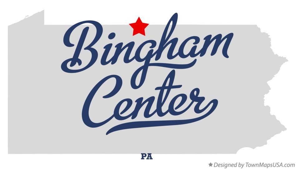 Map of Bingham Center Pennsylvania PA