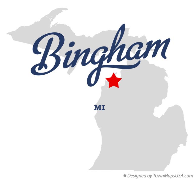 Map of Bingham Michigan MI