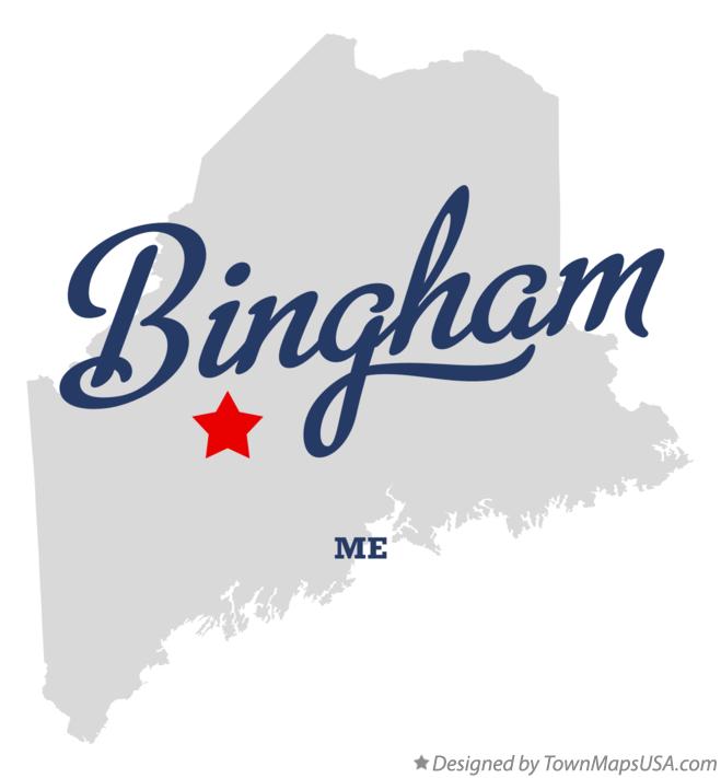 Map of Bingham Maine ME