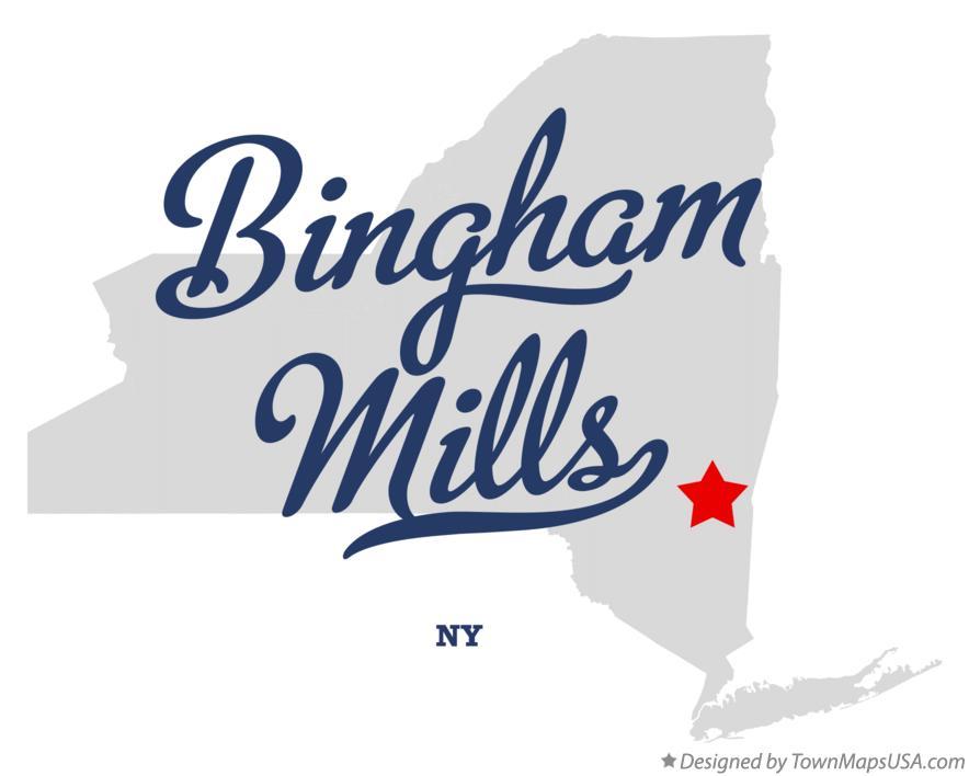 Map of Bingham Mills New York NY