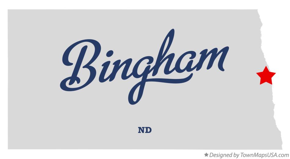 Map of Bingham North Dakota ND