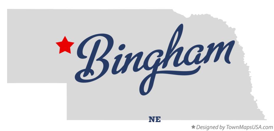 Map of Bingham Nebraska NE