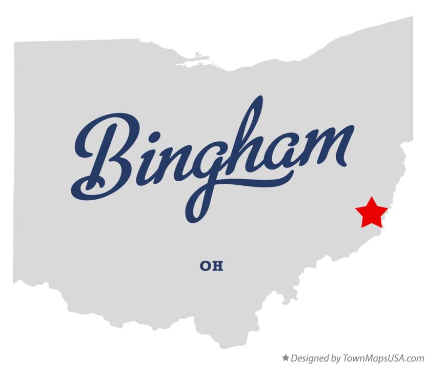 Map of Bingham Ohio OH