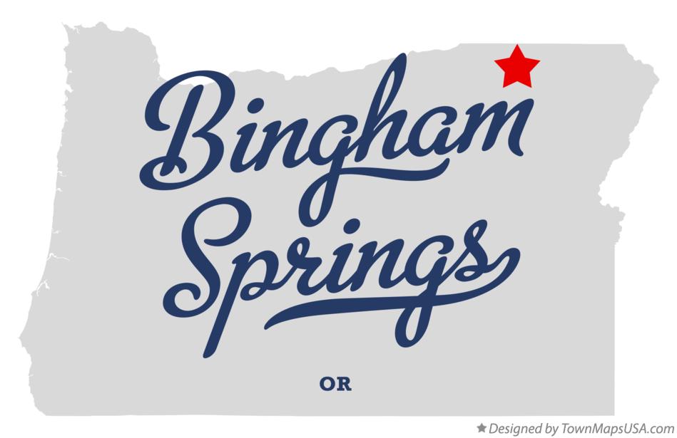 Map of Bingham Springs Oregon OR