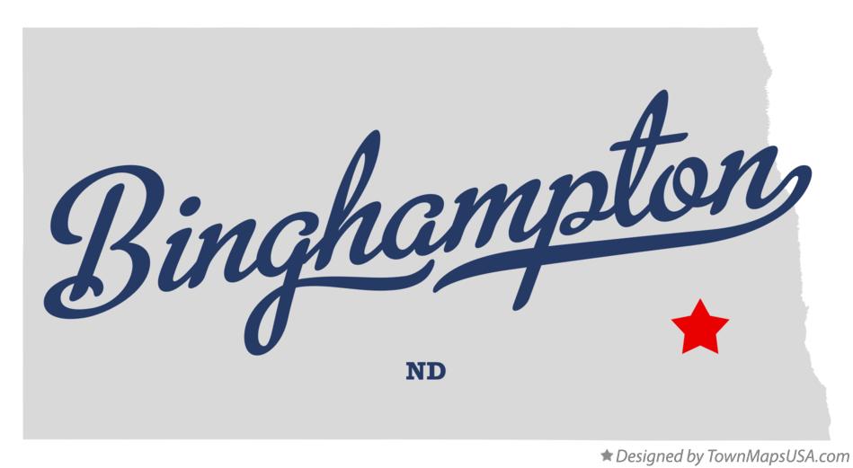 Map of Binghampton North Dakota ND