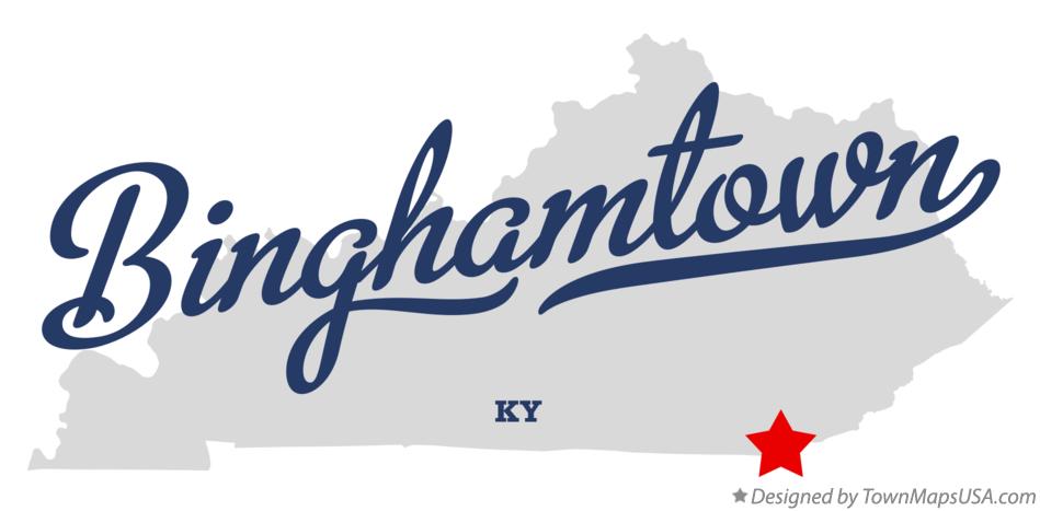 Map of Binghamtown Kentucky KY