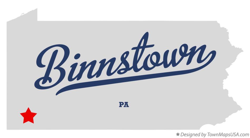 Map of Binnstown Pennsylvania PA