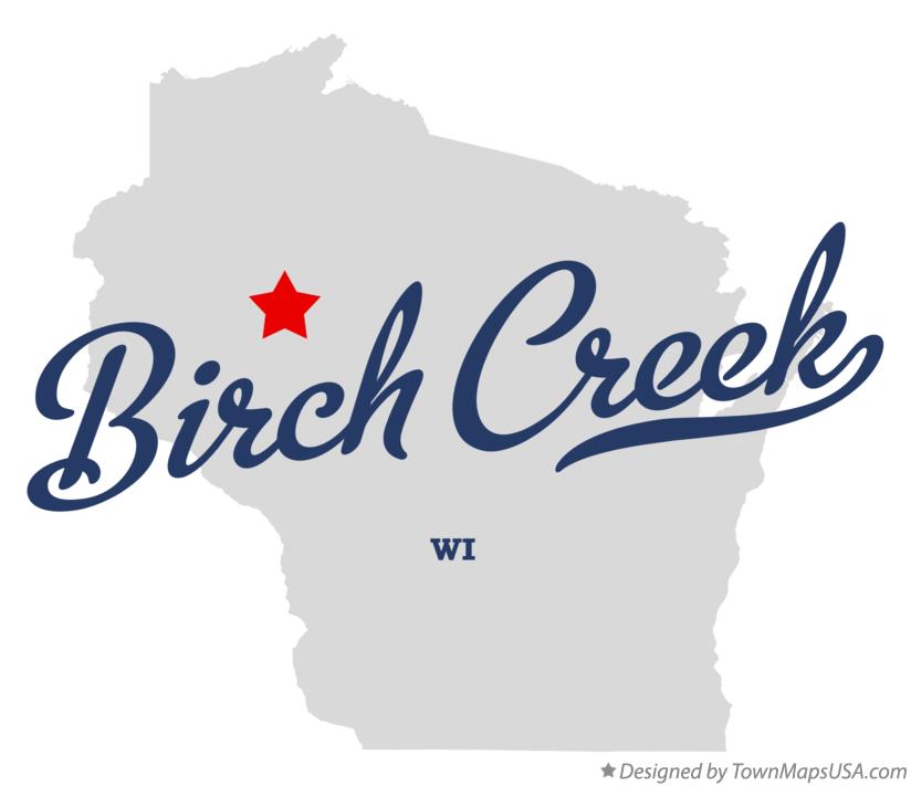 Map of Birch Creek Wisconsin WI